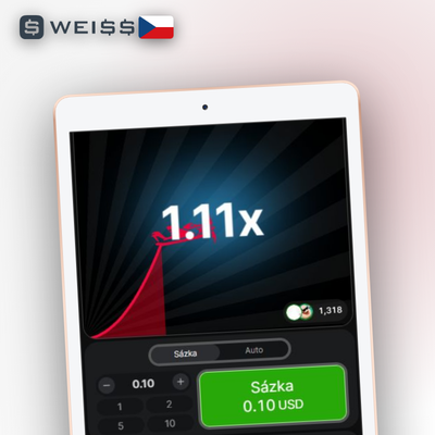 Ikona automatické sázky auto-bet v Aviator online hře Weiss Casino pro opakovaná kola