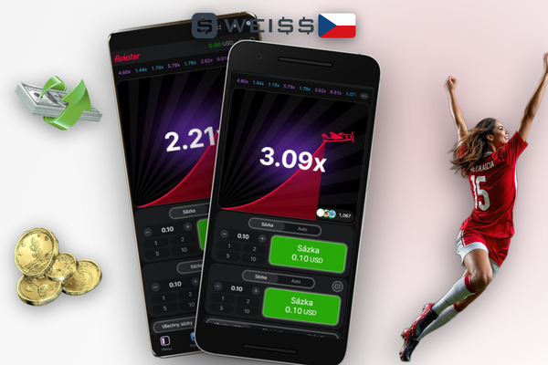 Detail tlačítka auto-cashout v Aviator online hře Weiss Casino s hodnotou multiplikátoru