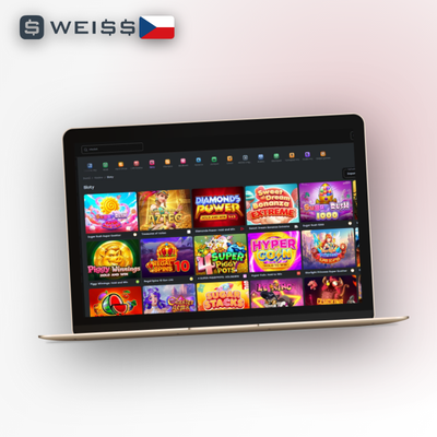 Weiss Casino z počítače – ikonka monitoru s desktopovým klientem a plnou knihovnou her