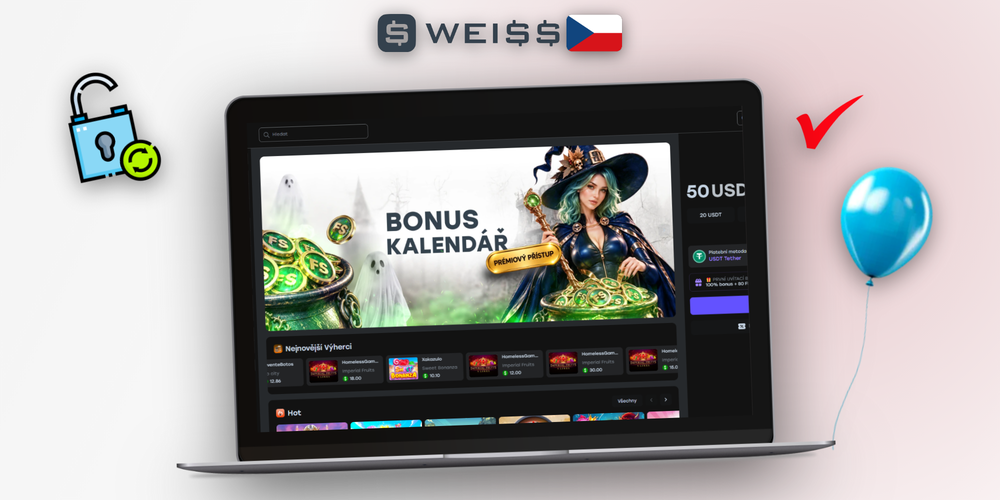 Weiss Casino metody vkladu na notebooku i mobilu s polem pro částku v CZK