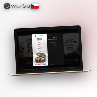 Uvítací bonus 350 % ve Weiss Casino CZ – nárok po prvním vkladu bez ohledu na způsob registrace